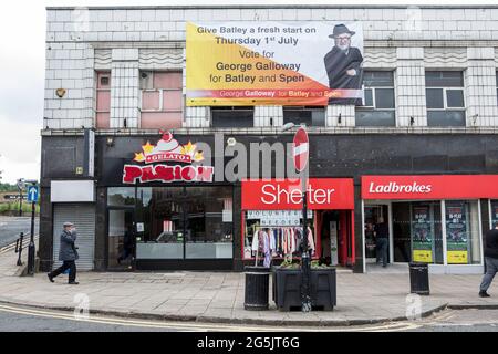 Batley. Élection partielle de Batley et de spen 2021 Banque D'Images