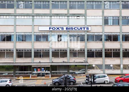 Usine de biscuits Fox's, Batley. Élection partielle de Batley et de spen 2021 Banque D'Images