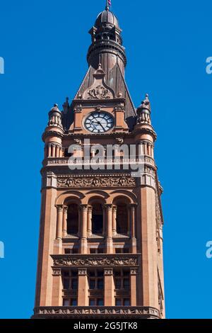 tour de bell et horloge de l'hôtel de ville historique bâtiment à milwaukee wisconsin Banque D'Images