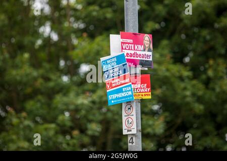 Batley. Élection partielle de Batley et de spen 2021 Banque D'Images