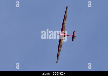 Slingsby Petrel planeur vintage en vol Banque D'Images