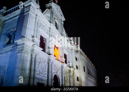 DIU église décorée pendant Noël Banque D'Images