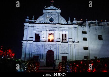 DIU église décorée pendant Noël Banque D'Images