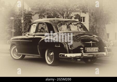 1950 Chevrolet Styline Deluxe 4 portes, voiture classique, voiture d'époque, Stuttgart, Bade-Wurtemberg, Allemagne, Europe Banque D'Images