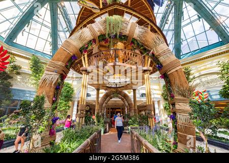 Las Vegas, 3 JUIN 2021 - thème d'été du conservatoire et des jardins botaniques du Bellagio Banque D'Images