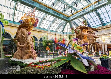 Las Vegas, 3 JUIN 2021 - thème d'été du conservatoire et des jardins botaniques du Bellagio Banque D'Images