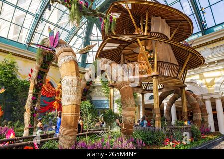 Las Vegas, 3 JUIN 2021 - thème d'été du conservatoire et des jardins botaniques du Bellagio Banque D'Images