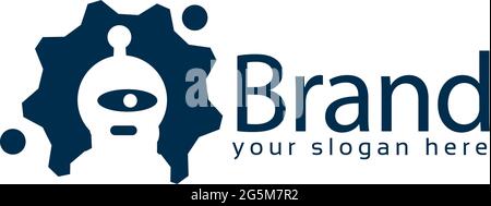 Logo Tank TECH, design plat. Illustration vectorielle sur fond blanc Illustration de Vecteur
