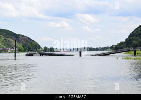 Pont réduit à Geysir Andernach, Namedyer Werth 29.06.2021 Banque D'Images