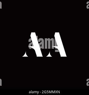 Logo Letter modèle initial de logos Designs avec fond doré et noir, Vector Icon Modern Illustration de Vecteur