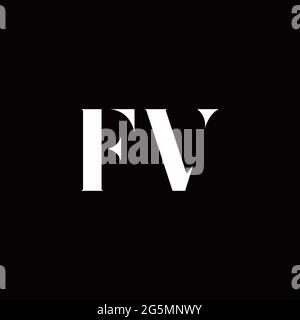 Logo Letter modèle initial de logos Designs avec fond doré et noir, Vector Icon Modern Illustration de Vecteur