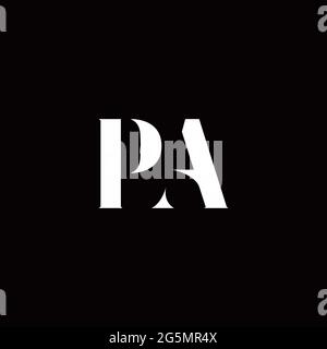 Logo Letter modèle initial de logos Designs avec fond doré et noir, Vector Icon Modern Illustration de Vecteur