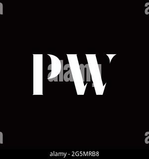 Logo Letter modèle initial de logos Designs avec fond doré et noir, Vector Icon Modern Illustration de Vecteur