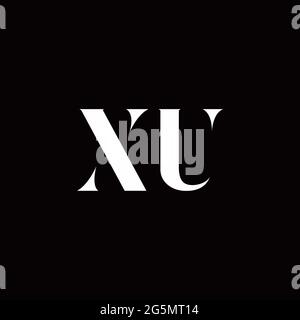 Logo Letter modèle initial de logos Designs avec fond doré et noir, Vector Icon Modern Illustration de Vecteur