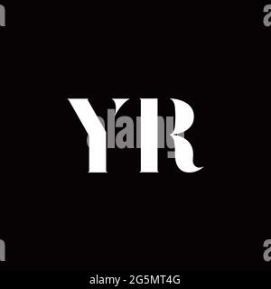 Logo Letter modèle initial de logos Designs avec fond doré et noir, Vector Icon Modern Illustration de Vecteur