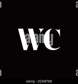 Logo Letter modèle initial de logos Designs avec fond doré et noir, Vector Icon Modern Illustration de Vecteur