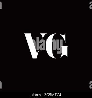Logo Letter modèle initial de logos Designs avec fond doré et noir, Vector Icon Modern Illustration de Vecteur