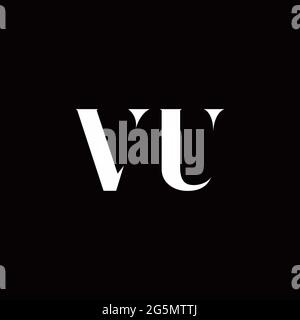 Logo Letter modèle initial de logos Designs avec fond doré et noir, Vector Icon Modern Illustration de Vecteur