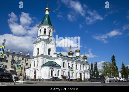 Cathédrale militaire de Résurrection lors du rallye de la route de la soie 2021, scrutateurs administratifs et techniques à Omsk, Russie du 30 juin au 1er juillet 2021 - photo Julien Delfosse / DPPI / LiveMedia Banque D'Images