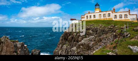 Neist Point Lighthouse, Isle of Skye, Scotland, UK Banque D'Images