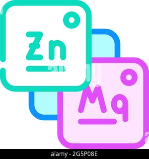 illustration vectorielle d'icône de couleur alimentaire de macro et de microéléments Illustration de Vecteur