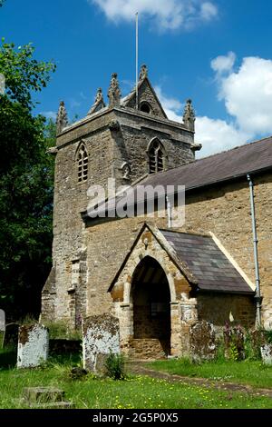 Église Saint-Jean-Baptiste, Thorpe Mandeville, Northamptonshire, Angleterre, Royaume-Uni Banque D'Images