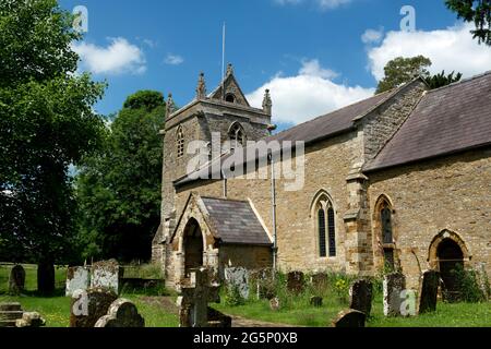 Église Saint-Jean-Baptiste, Thorpe Mandeville, Northamptonshire, Angleterre, Royaume-Uni Banque D'Images