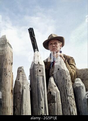 RICHARD WIDMARK comme colonel Jim Bowie dans L'ALAMO 1960 réalisateur / producteur JOHN WAYNE scénario original James Edward Grant musique Dimitri Tiomkin costume conception Ron Talsky Batjac Productions / United Artists Banque D'Images