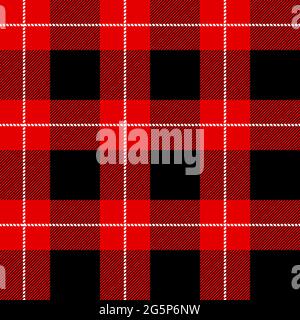 Motif écossais Lumberjack. Texture en tartan, tissu écossais, nappes, chemises, vêtements, robes, literie, couvertures et autres textiles. Illustration de Vecteur