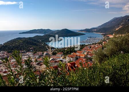 Photo de haute qualité de Turkey Landcape, Antalya. Depuis les hautes collines, ce paysage montre sa beauté Banque D'Images