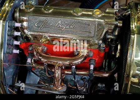 moteur de véhicule à moteur bugatti type 15 Banque D'Images