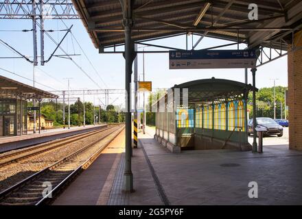 Toruń Glowny railway station à Torun. Pologne Banque D'Images