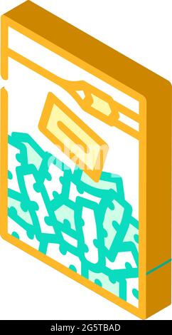 illustration vectorielle d'icône isométrique wasabi de racine hachée Illustration de Vecteur