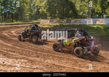 Championnat de vitesse italien Offroad 2021 : voitures de course à Ceriano Laghetto, Italie. Banque D'Images