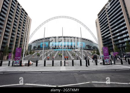 Londres, Royaume-Uni. 29 juin 2021. En dehors du stade Wembley pendant le match Angleterre/Allemagne UEFA EURO 2020 Group of 16 au stade Wembley, Londres, Royaume-Uni, le 29 juin 2020. Crédit : Paul Marriott/Alay Live News Banque D'Images