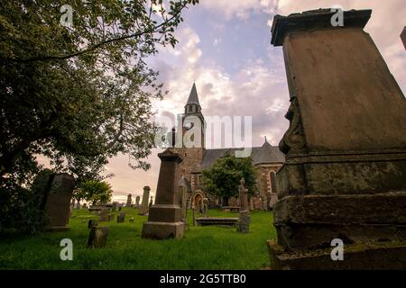 L'ancienne haute église d'Inverness, en Écosse, au Royaume-Uni Banque D'Images