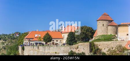 Panorama du château historique de Znojmo, République tchèque Banque D'Images