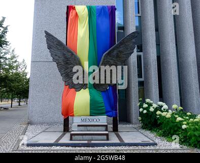 Ambassade du Mexique, Wings du Mexique, Berlin Banque D'Images