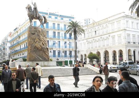 ALGÉRIE. ALGER. LE CARRÉ EMIR ABDELKADER Banque D'Images