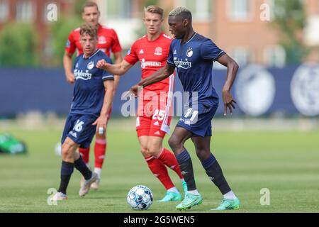 Copenhague, Danemark. 29 juin 2021. Mohamed Daramy (11) du FC Copenhague vu lors d'un match de football entre le FC Copenhague et Lyngby Boldklub au terrain d'entraînement du FC Copenhague à Copenhague. (Crédit photo : Gonzales photo/Alamy Live News Banque D'Images