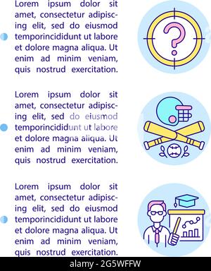 Recherche des icônes de la ligne de concept de cause avec du texte Illustration de Vecteur