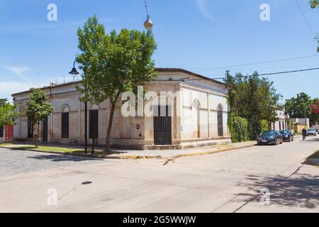 Old Town Corner à San Antonio de Areco, province de Buenos Aires, Argentine Banque D'Images