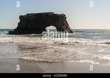 Natural Bridges State Beach en Californie Banque D'Images