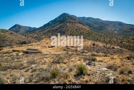 Vue sur le site historique national de fort Bowie, dans le sud-est de l'Arizona Banque D'Images