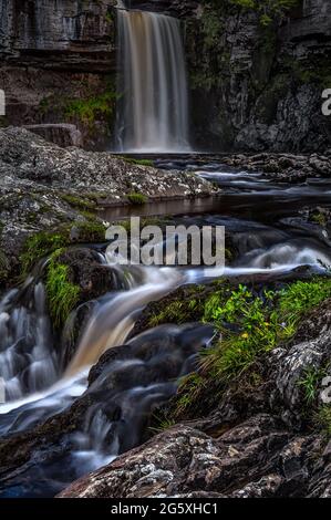 Thornton Force Ingleton WaterFalls Trail Yorkshire Dales I Banque D'Images