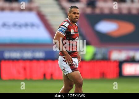 Willie ISA (11) de Wigan Warriors Banque D'Images