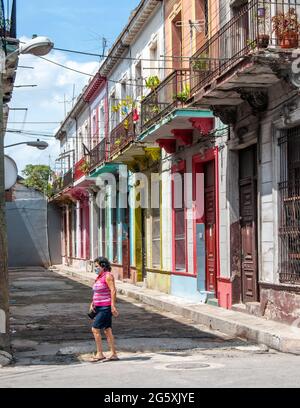 Scènes de la ville de la Havane, Cuba, 2021 Banque D'Images