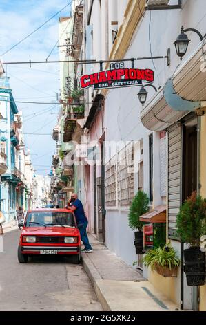 Scènes de la ville de la Havane, Cuba, 2021 Banque D'Images