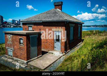 Quartiers des officiers mariés, fort Charlotte, George's Island Banque D'Images