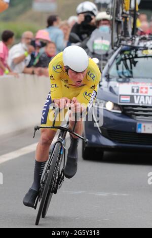 Laval, France. Juin 30 2021: Mathieu Van Der Poel pays-Bas Alpecin Fenix équipe crédit: Peter Goding/Alay Live News Banque D'Images